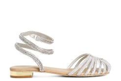 Ballerine Donna: Cafè Noir C1XB1009 SANDALO IN PELLE E STRASS A GABBIA