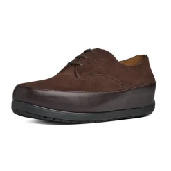 Ballerine Donna: FitFlop BEAU TM DERBY (SUEDE) Chocolate Brown