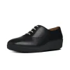 Ballerine Donna: FitFlop F-POP TM OXFORD All Black Leather