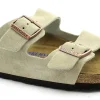 BIRKENSTOCK ARIZONA 951303 taupe beige ciabatte uomo pelle soft