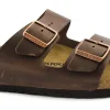 BIRKENSTOCK ARIZONA BS 52533 habana marrone ciabatte uomo fibbie pelle