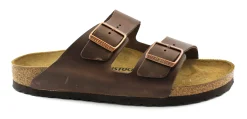 BIRKENSTOCK ARIZONA BS 52533 habana marrone ciabatte uomo fibbie pelle