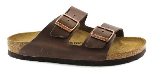 BIRKENSTOCK ARIZONA BS 52533 habana marrone ciabatte uomo fibbie pelle