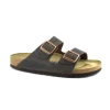 BIRKENSTOCK ARIZONA BS 452763 habana marrone ciabatte uomo fibbie pelle soft