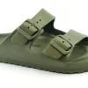 BIRKENSTOCK ARIZONA EVA 1019094 khaki ciabatte uomo fibbie gomma