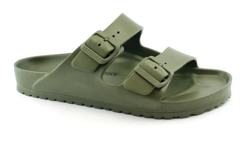 BIRKENSTOCK ARIZONA EVA 1019094 khaki ciabatte uomo fibbie gomma