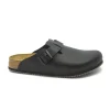 BIRKENSTOCK BOSTON BS 060194 black nero ciabatta zoccolo uomo fibbie