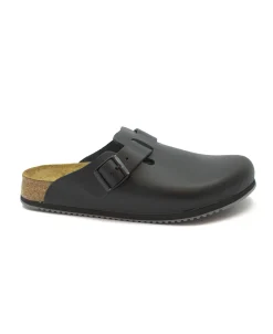 BIRKENSTOCK BOSTON BS 060194 black nero ciabatta zoccolo uomo fibbie