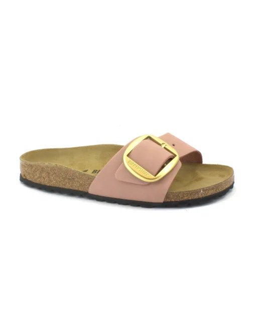 BIRKENSTOCK MADRID BIG BUCKLE 1024039 old rose rosa ciabatte donna fibbia pelle