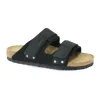 BIRKENSTOCK UJI 1024832 black nero ciabatte uomo strappi