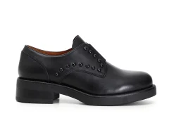 Classiche Donna: Cafè Noir C1EA1700 DERBY IN PELLE CON BORCHIE