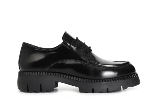 Classiche Donna: Cafè Noir C1EB1065 DERBY ALLACCIATO IN PELLE ABRASIVATA