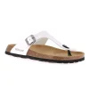 GRUNLAND BOBO CC3014 bianco uomo ciabatte infradito birk fibbia