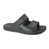 GRUNLAND LAPO CI2691 nero ciabatta uomo pelle strappi fasce