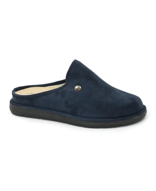 GRUNLAND LOSO CI3200 blu ciabatte uomo pantofola tessuto panno re-soft