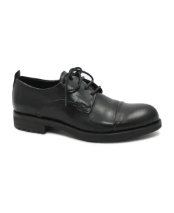 J.P. DAVID 34804 nero scarpe uomo pelle derby elegante lacci puntale