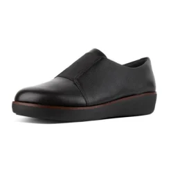 Mocassini Donna: FitFlop LACELESS DERBY BLACK