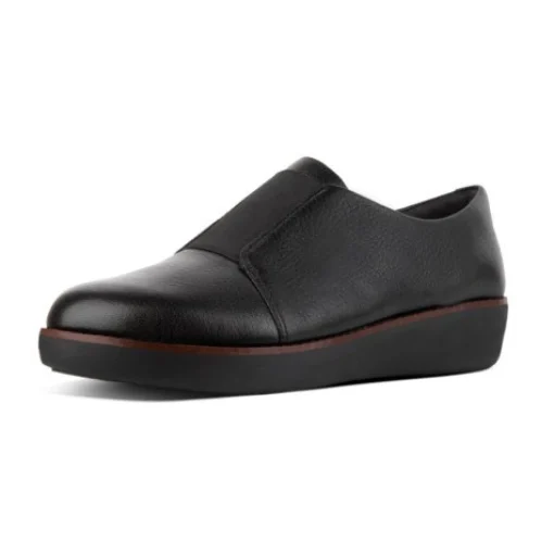 Mocassini Donna: FitFlop LACELESS DERBY BLACK