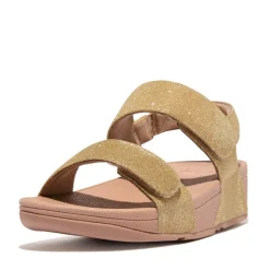 Sandali Donna: FitFlop LULU ADJUSTABLE SHIMMERLUX BACK-STRAP SANDALS Platino - DROP 11