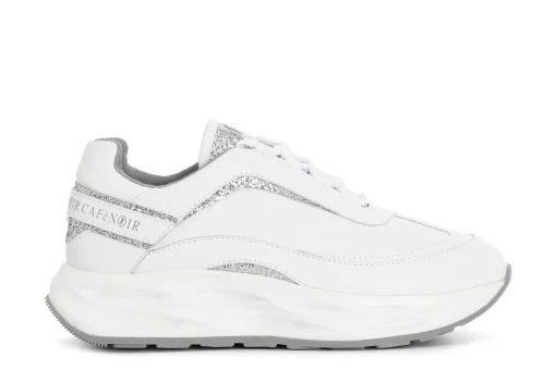 Sneakers Donna: Cafè Noir C1DC1047 RUNNING CON RIPORTI GLITTER