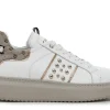 Sneakers Donna: Cafè Noir C1BU1410 SNEAKERS IN PELLE CON FACIA LATERALE BORCHIE