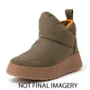 Sneakers Donna: FitFlop F-MODE BIOFLEECE NYLON FLATFORM BOOTIE SNEAKERS MOSSY MIX