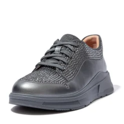 Sneakers Donna: FitFlop FREYA CRYSTAL EMBELLISHED SNEAKERS PEWTER GREY