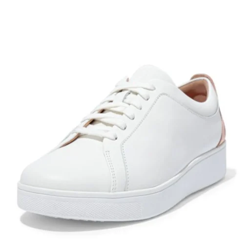 Sneakers Donna: FitFlop RALLY METALLIC BACKTAB SNEAKERS URBAN WHITE / ROSE GOLD