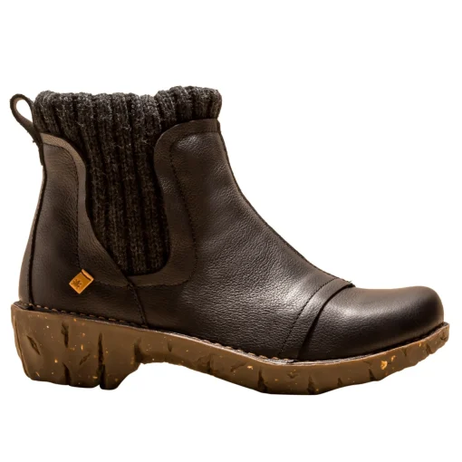 Stivaletti / Scarpe Alte Donna: El Naturalista NE23 NATURAL GRAIN BLACK/ YGGDRASIL STIVALETTO DONNA BLACK