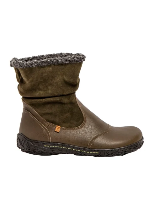 Stivaletti / Scarpe Alte Donna: El Naturalista N758 NATURAL GRAIN-LUX S. FOREST-BLACK/ NIDO STIVALETTO DONNA GREEN