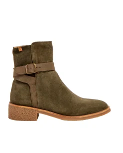 Stivaletti / Tronchetti Donna: El Naturalista N5948 SILK SUEDE FOREST / IRATI STIVALETTO CON TACCO DONNA GREEN